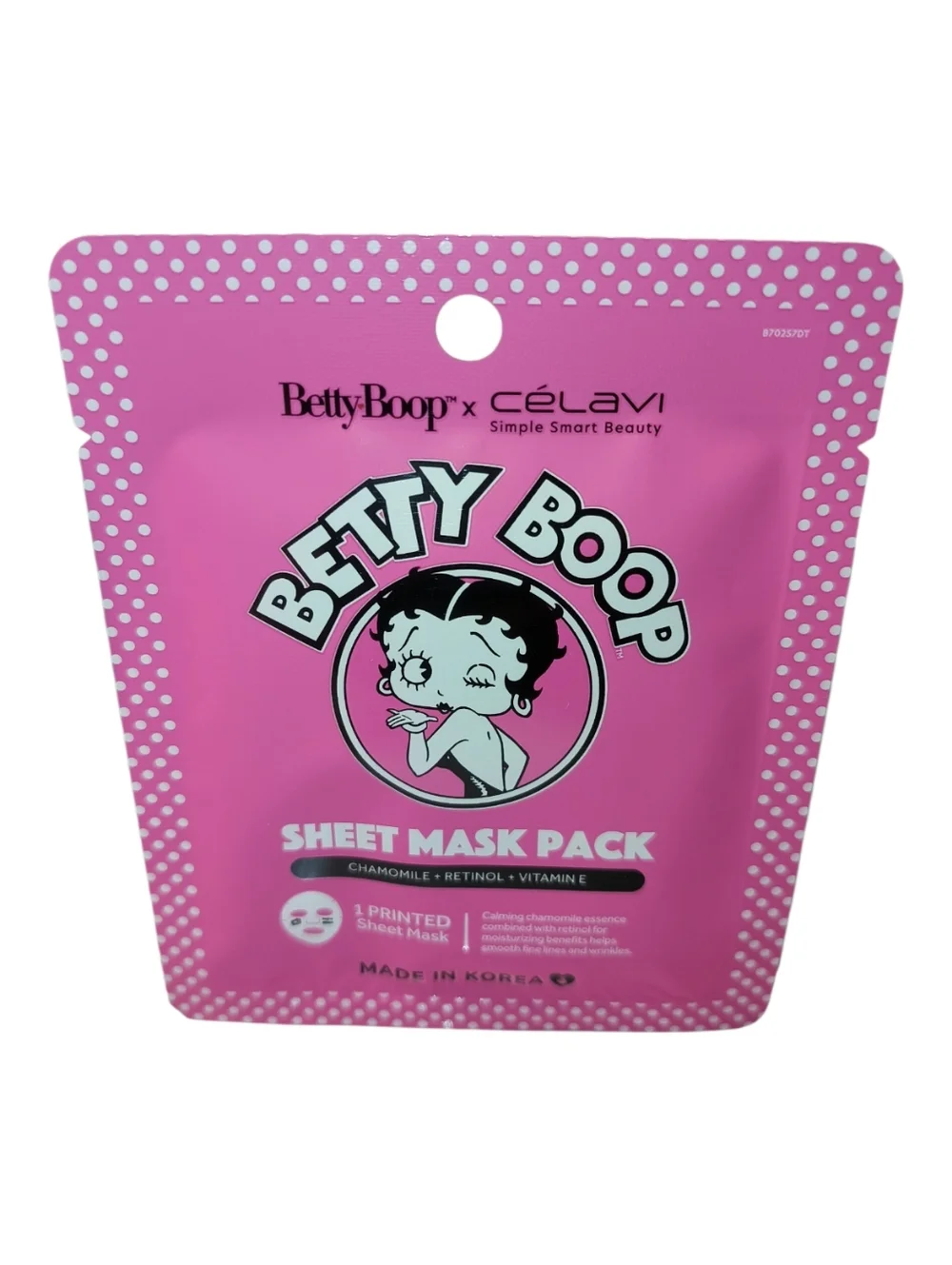 Betty Boop Printed Sheet Mask Duo